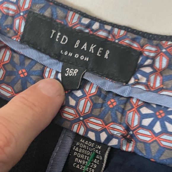 Ted Baker London Textured Gray Men Pants Size 36-27” - Picture 8 of 10